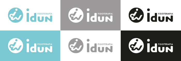 Fisioterapia Idun. Logotipo alternativo horizontal