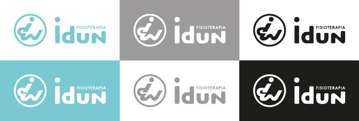 Fisioterapia Idun. Logotipo horizontal