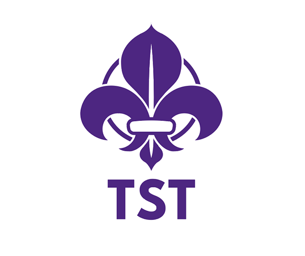 True Scout. Logo reducido vertical